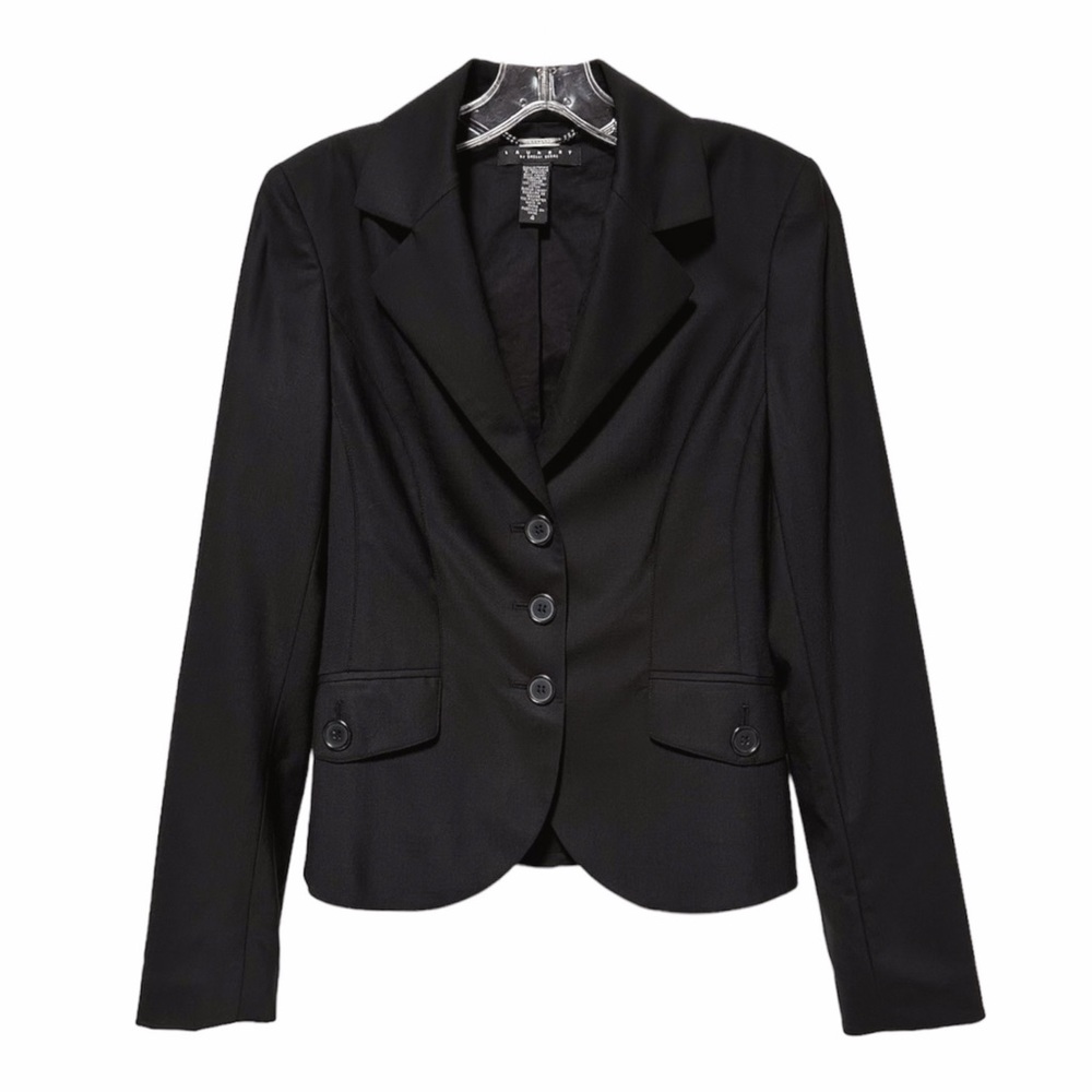 Laundry By Shelli Segal Wool Stretch Three Button Blazer Flaw
